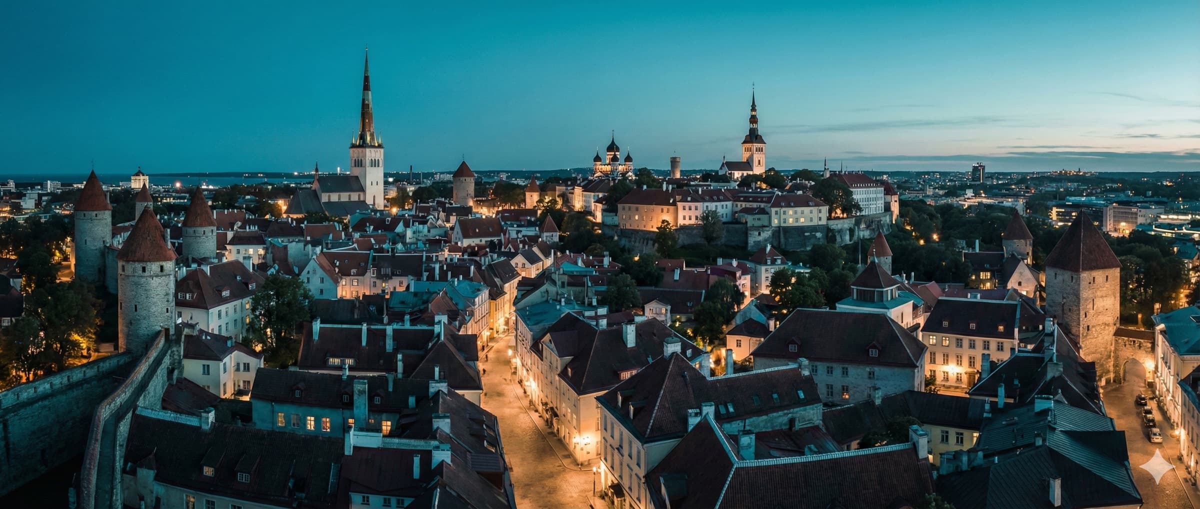 Tallinn Old Town skyline